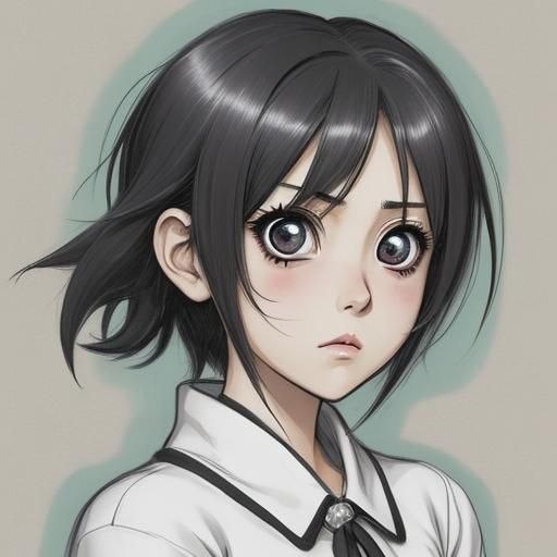 shonen shojo  big eyes, expressive characters,