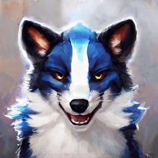 Serious Lucario in Majestic Oil Painting Style