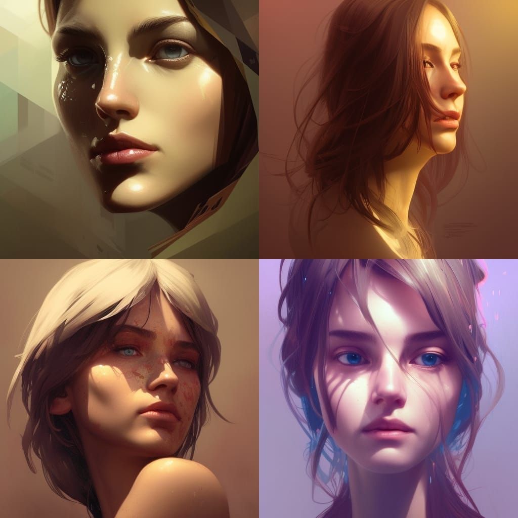 Wednesday Portrait in Artstation Style