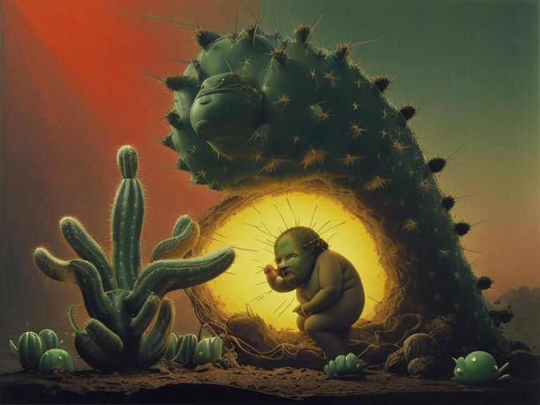 Weird Little Cactus Man