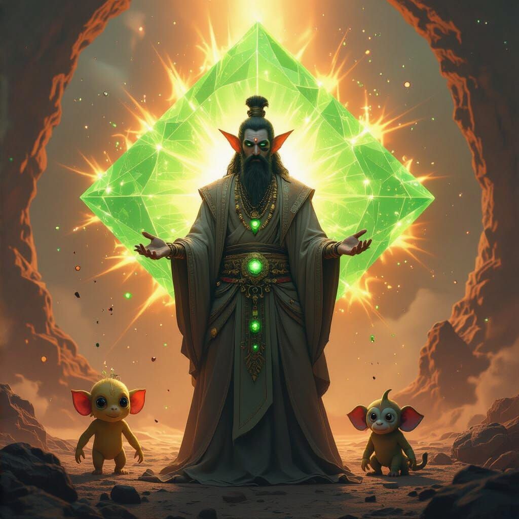 Diverse Reality Gods in Manga Style