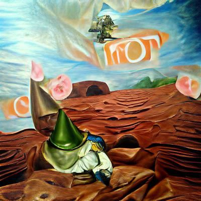 Tom Bombadil on Mars: Oil Painting