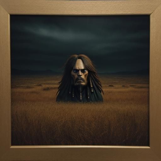 Jack Sparrow and Davy Jones: Cinematic Film Still