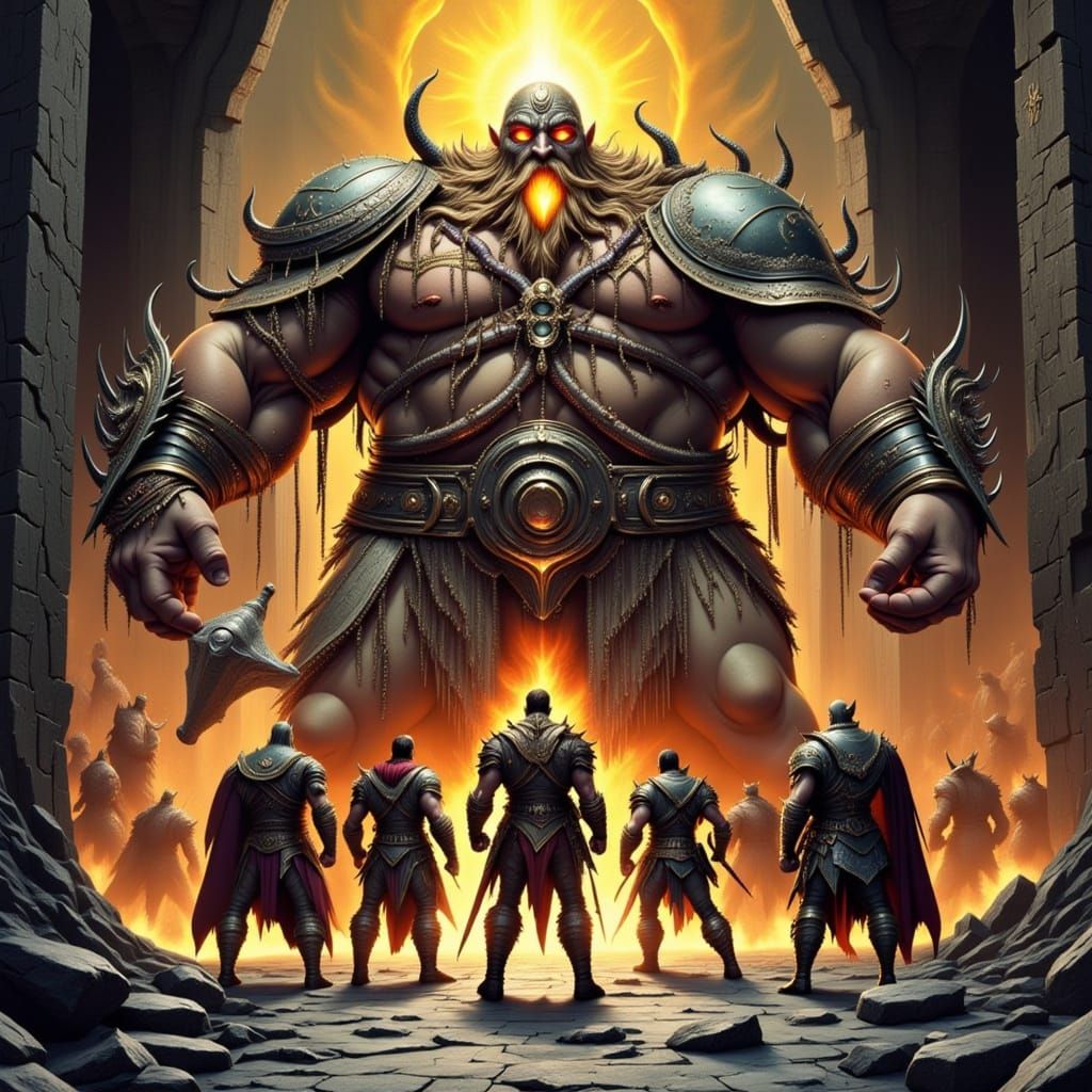 Dwarven Adventurers Meet Their God in Fiery Forge