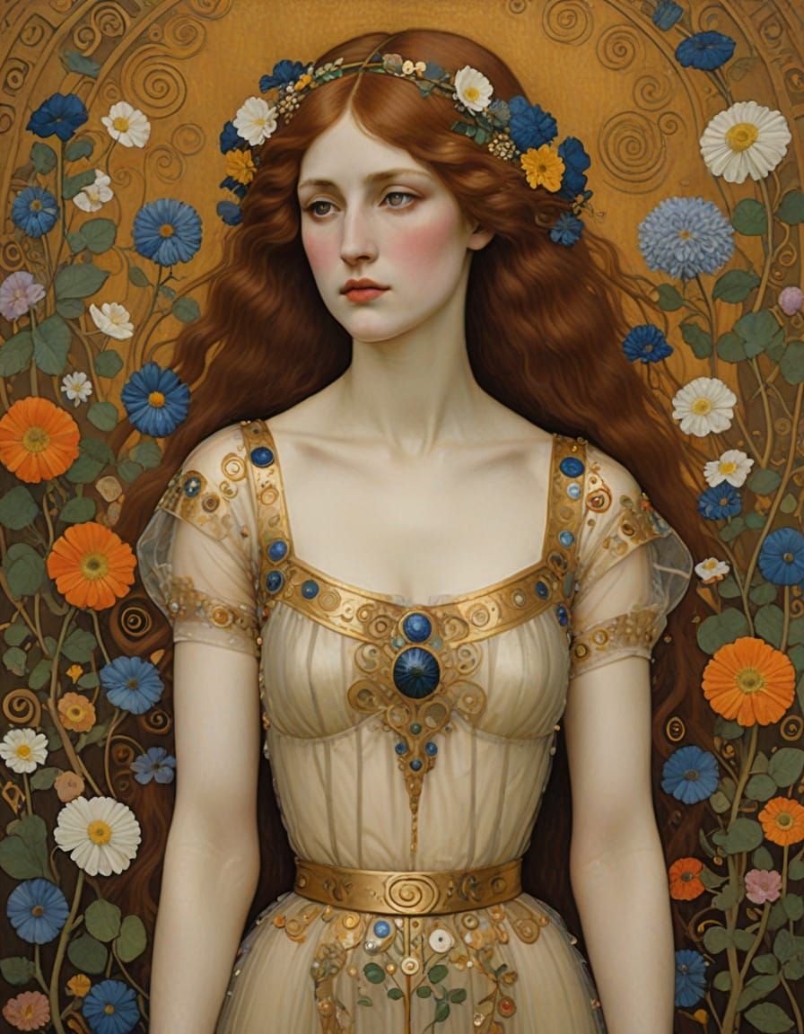 Spring Goddess Perséphone Rises from Underworld in Morning D...