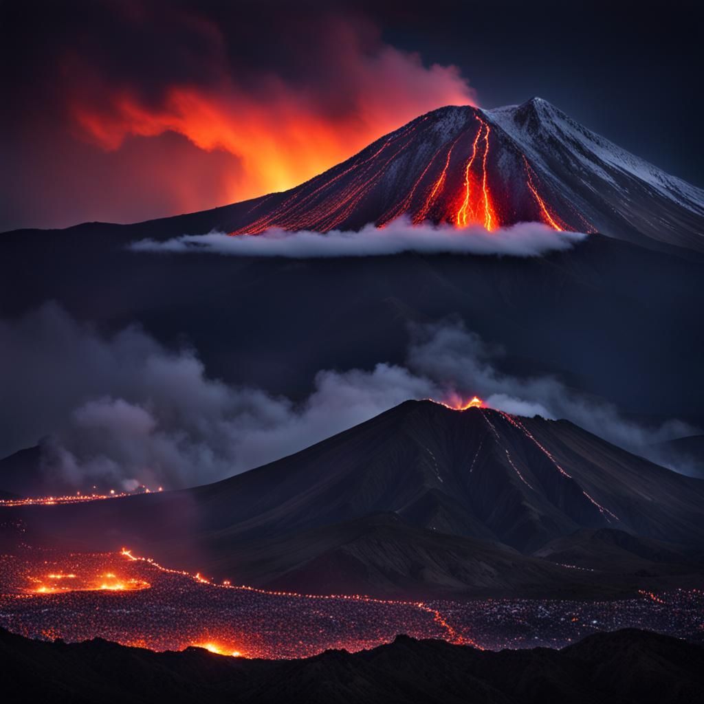 Volcano Eruption: Professional Photography with Bokeh