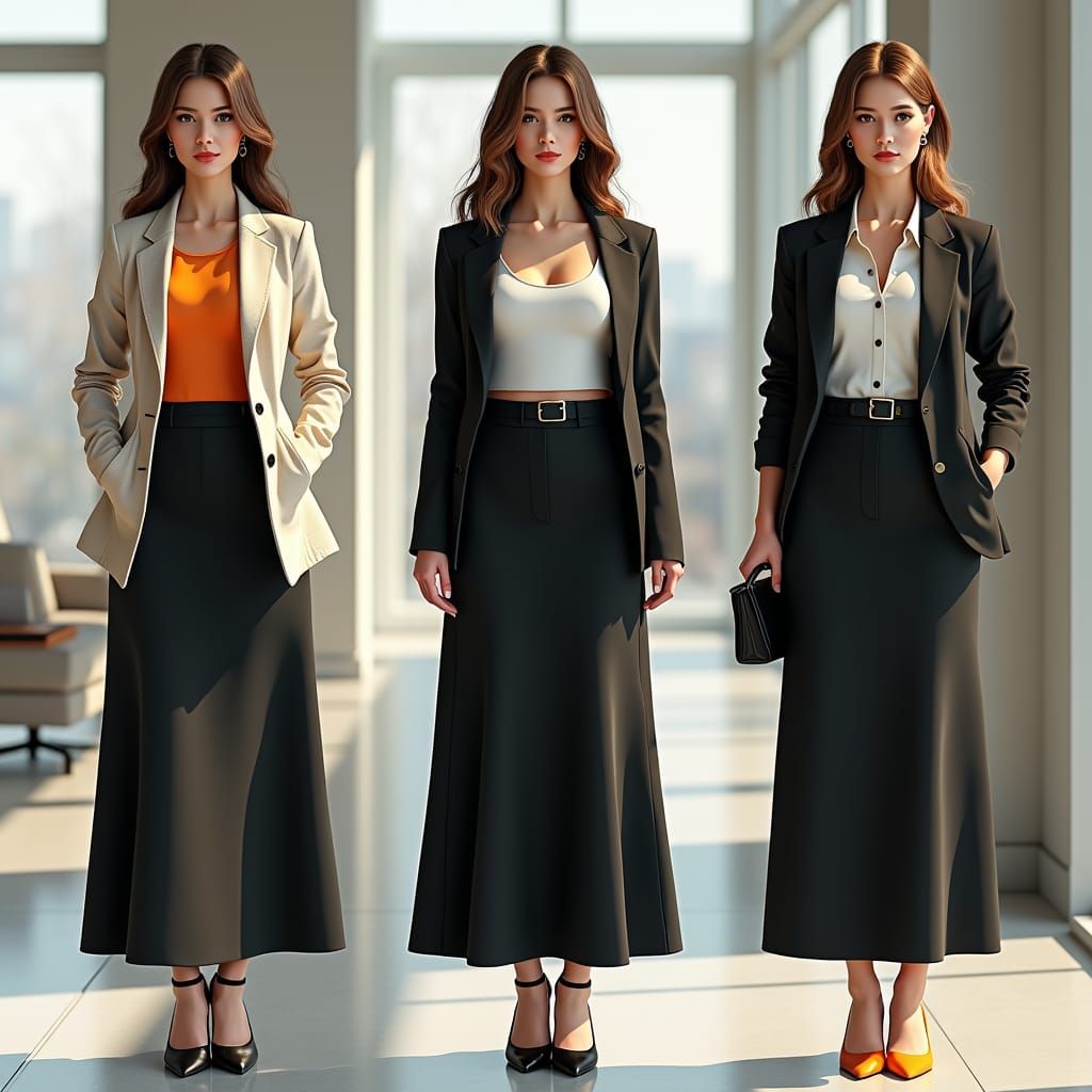 Hourglass Figure in Chic 2025 Work Outfits