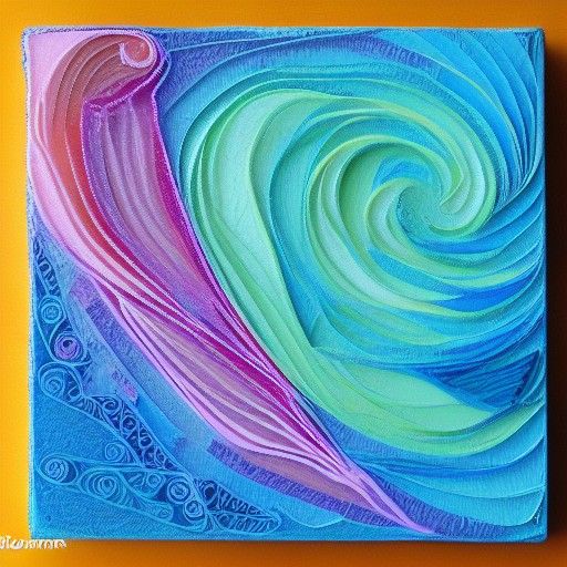 Mixed Media Art with Ambient Occlusion and Impasto