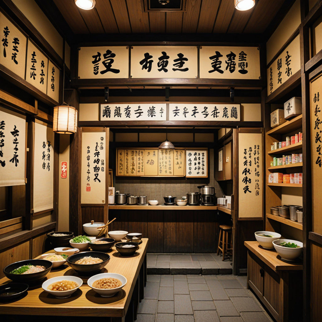 Edo period ramen shop photo