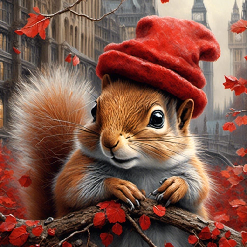 He is nature's tiny acrobat, he is mastering the art of snac...