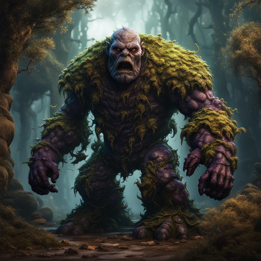 Fantastical Bramble Golem Concept Art