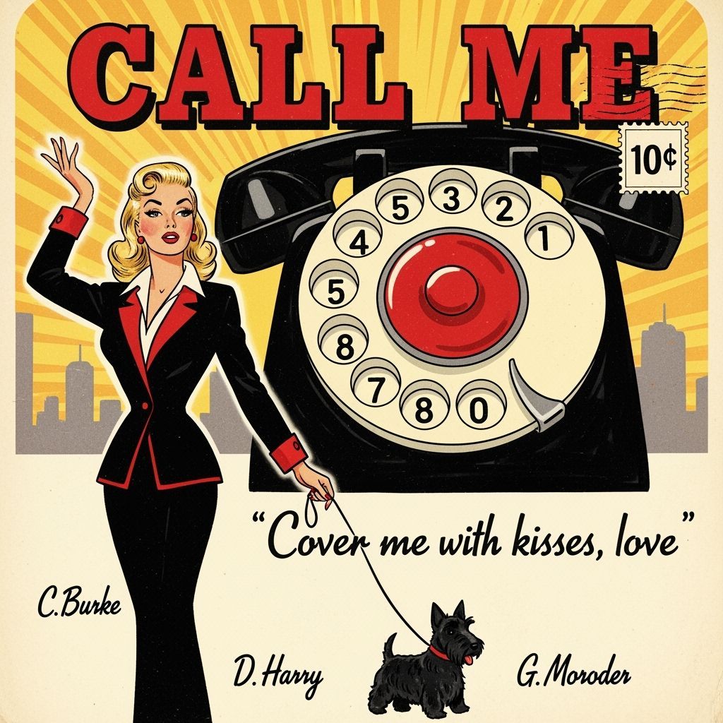 1950s Pulp Magazine Cover: Blonde Woman with Dog