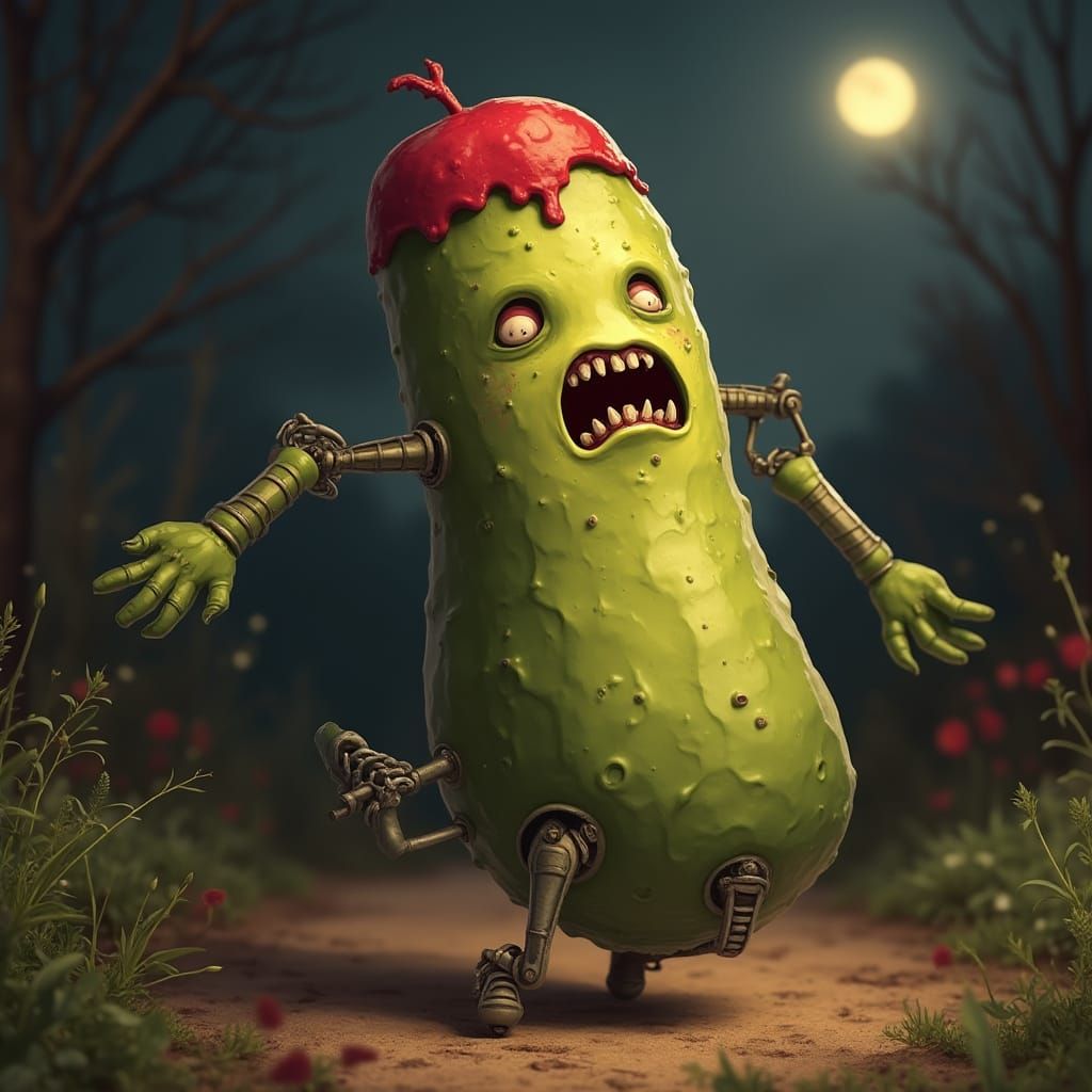 Cyberpunk Apocalypse in a Garden