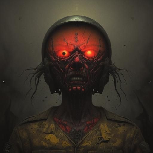 Inner anguish of a soldier