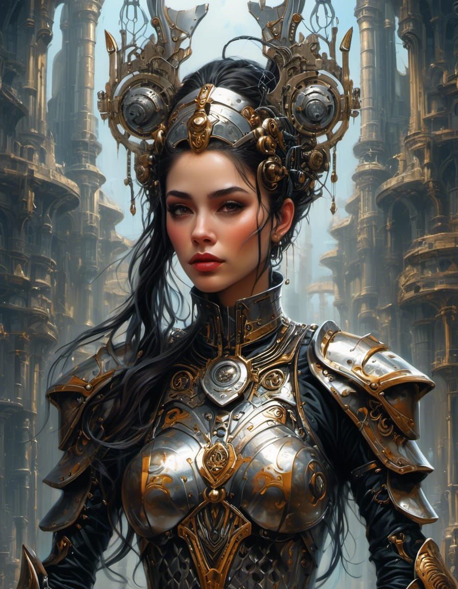 Fatal Cyborg Beauty in Post-Apocalyptic World