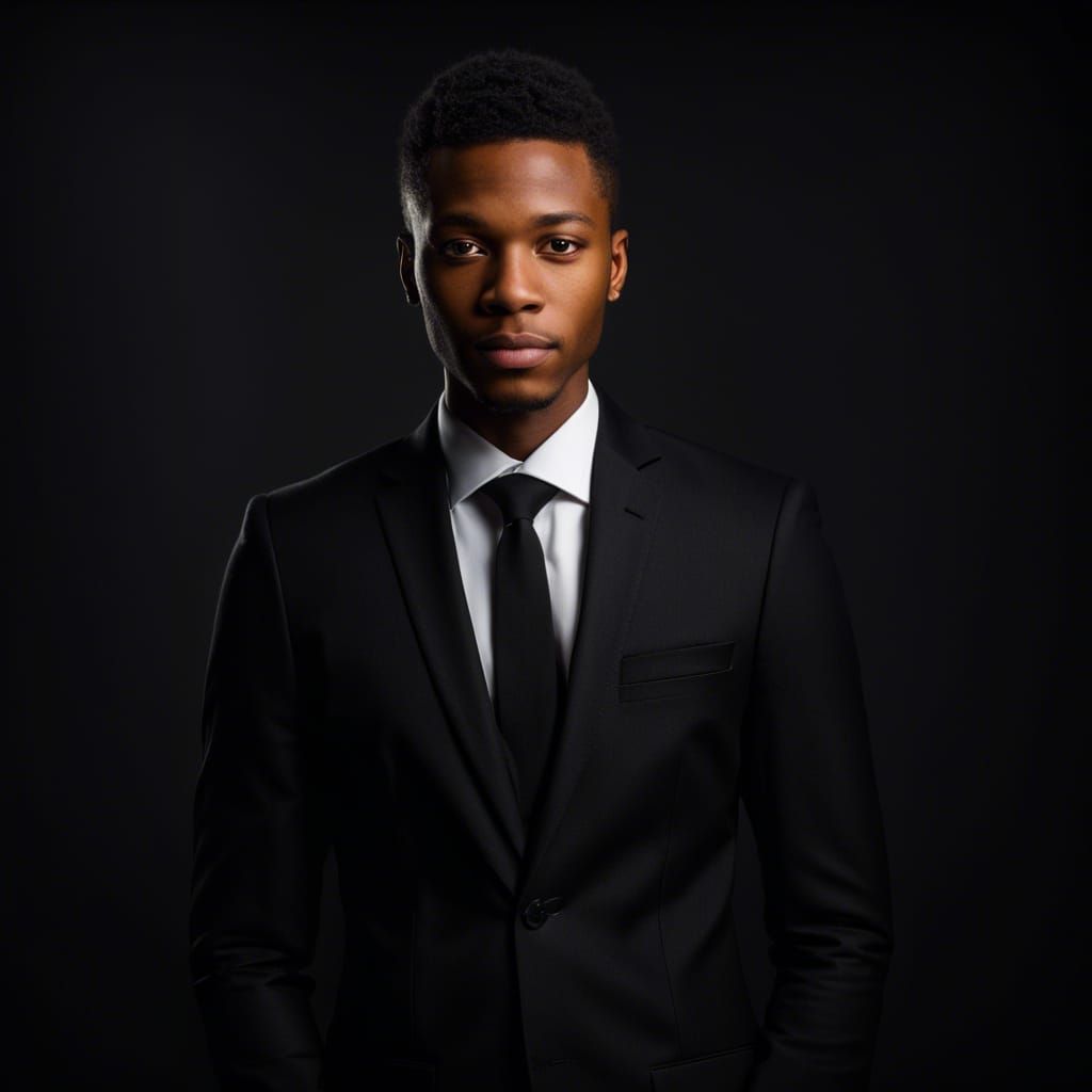 Professional Portrait of Young Man in Suit
