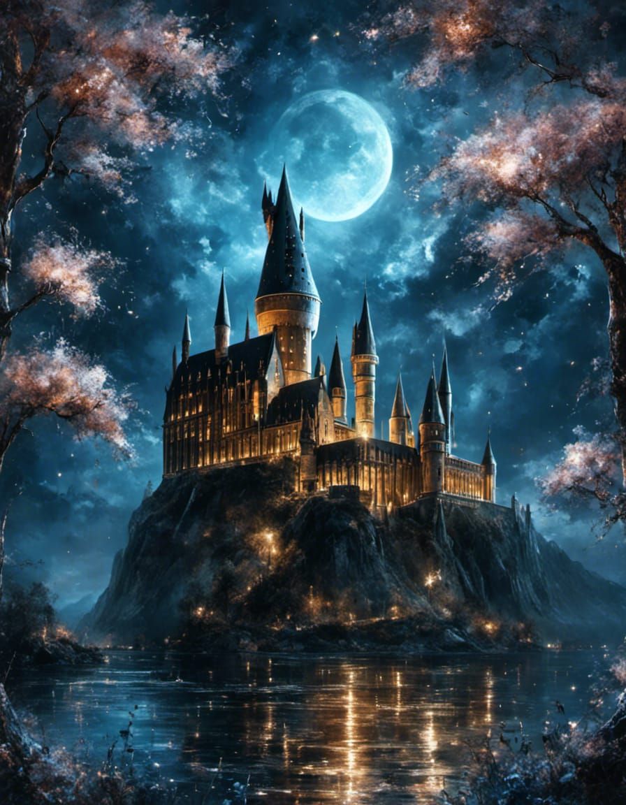 Hogwarts by Moonlight