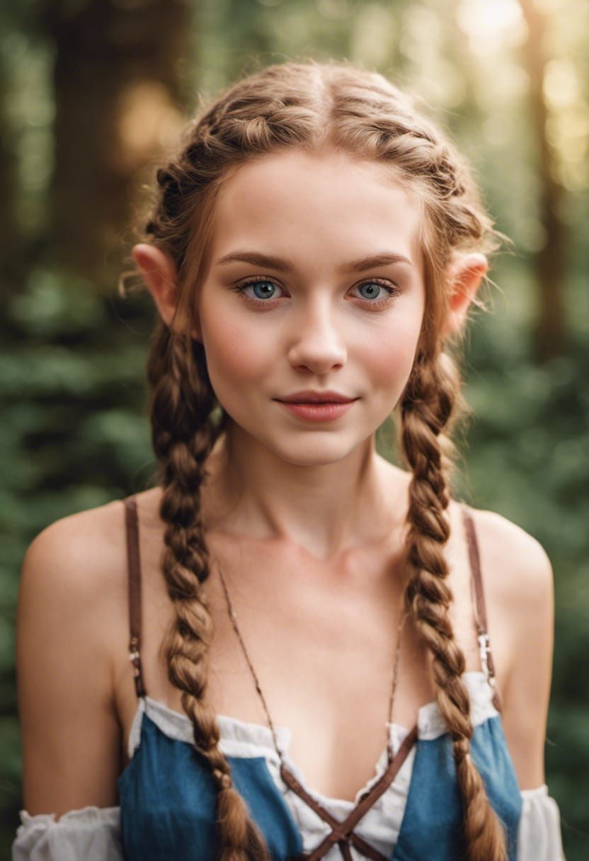 Beautiful Elf in Black Forest, Germany