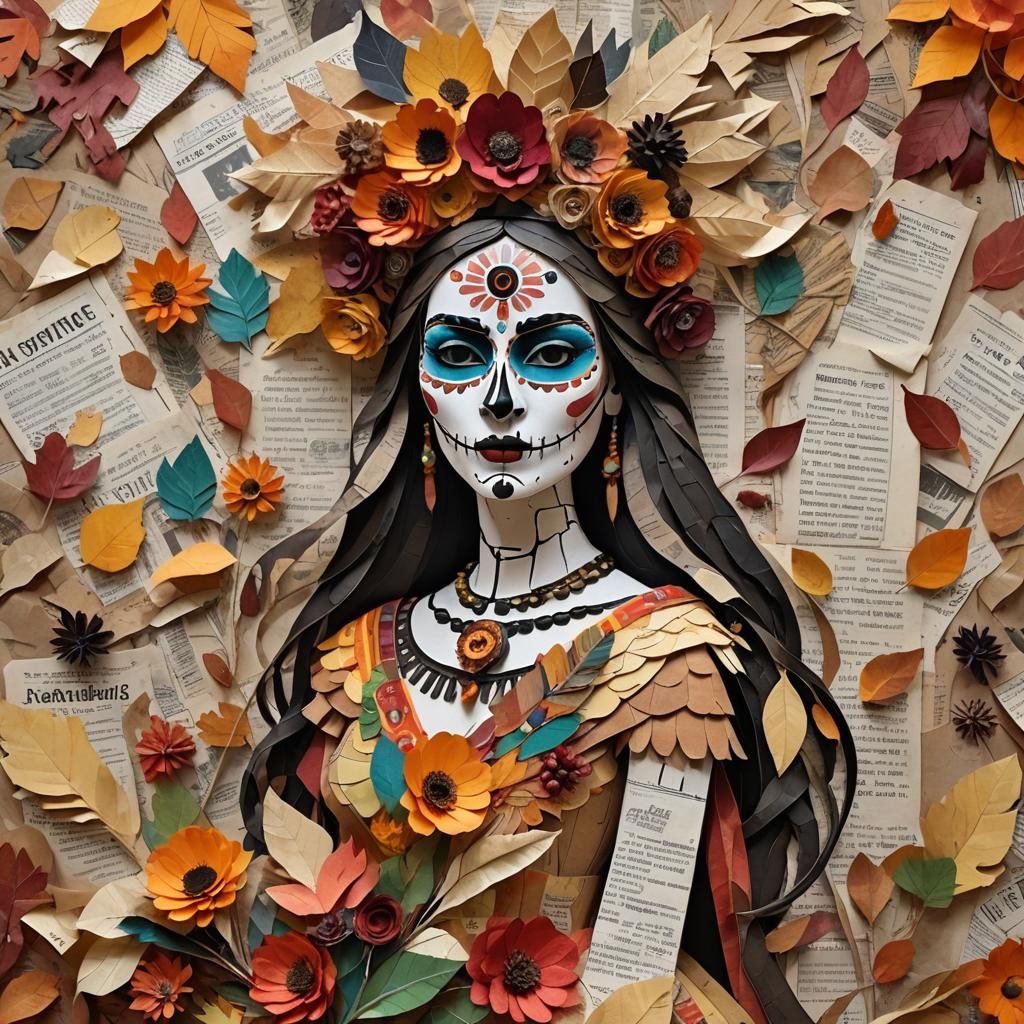 Pocahontas in dia de los muertos