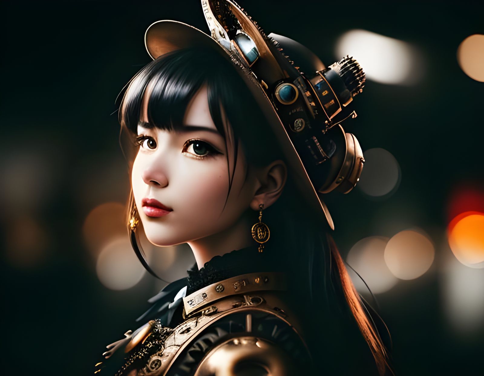 Steampunk Automaton Leopard in Intricate Detail