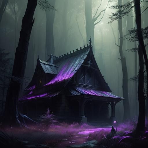 Dark Fantasy Woods in Volumetric Lighting