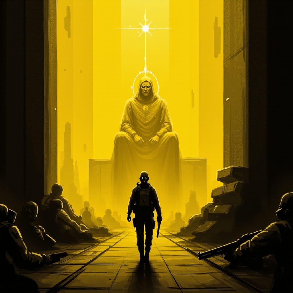 Cracked Camera Transmitting Sepia Ink Punk Horror