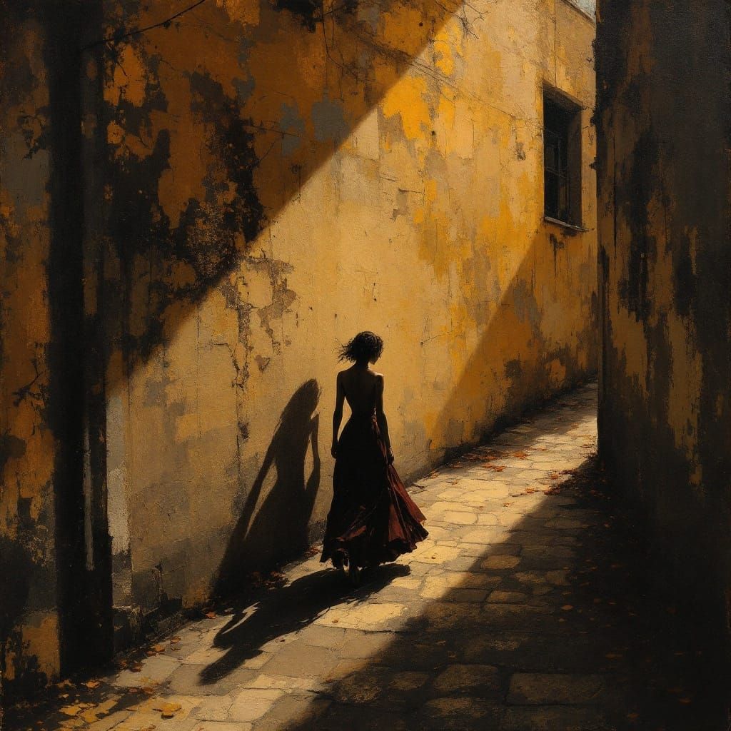 Raw Truthful Portraits in Amber Shadows