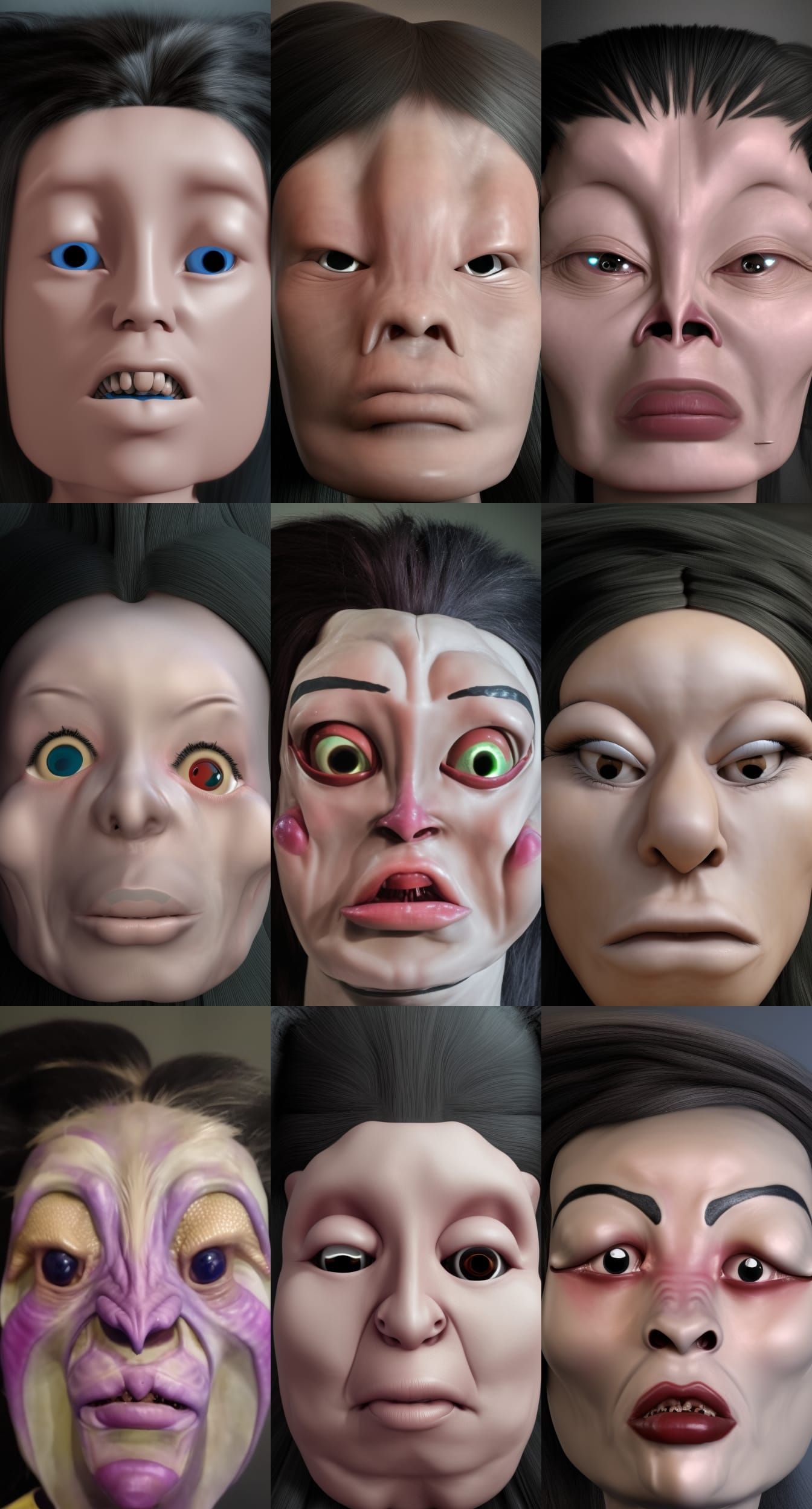 Striking Portrait of a Humanoid Alien Woman