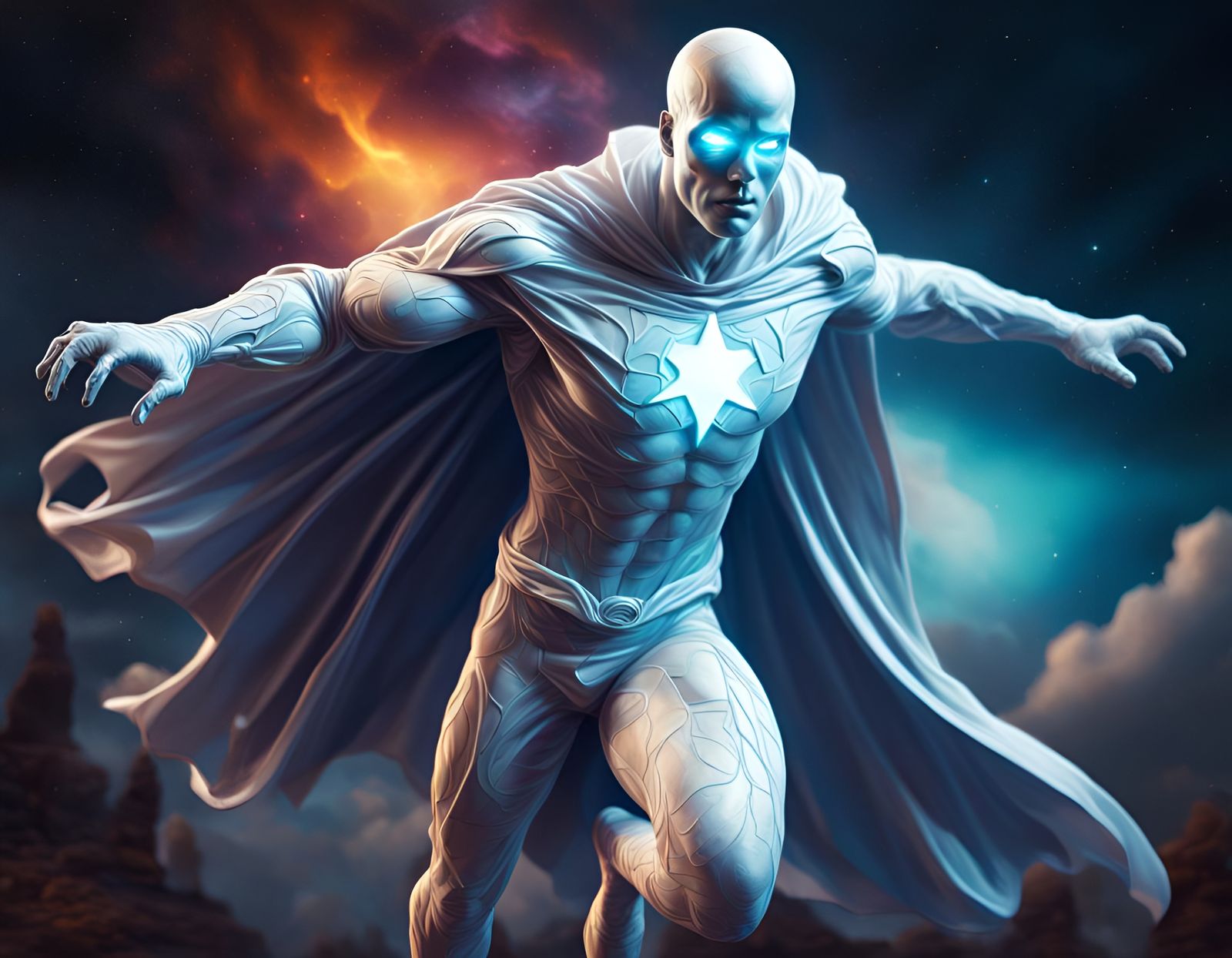 Halloween Ghost Superhero in Cosmic Detail