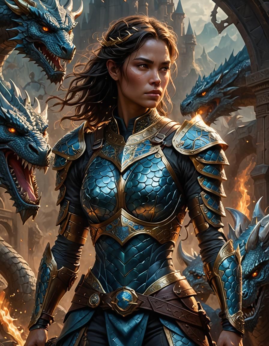 Dragon Scale Armor Aerographed Masterpiece