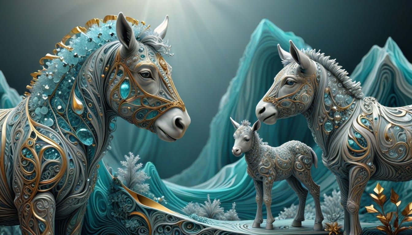 Gemstone Donkeys