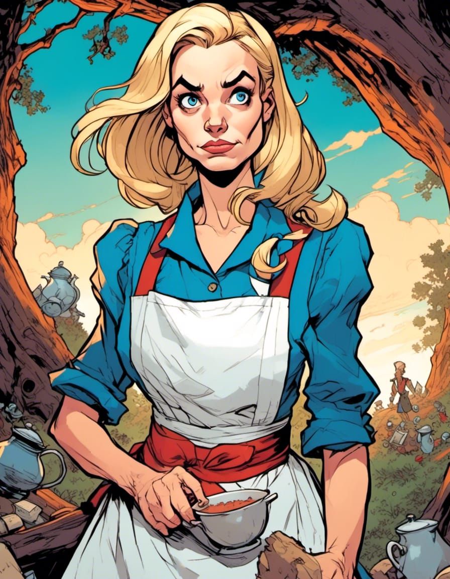 Alice in Wonderland Portrait by Fiona Staples