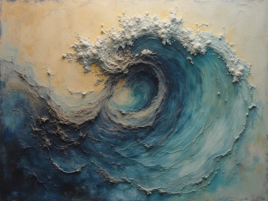 Lost in Art of Hollowness Airbrush Sculptural Rhythm