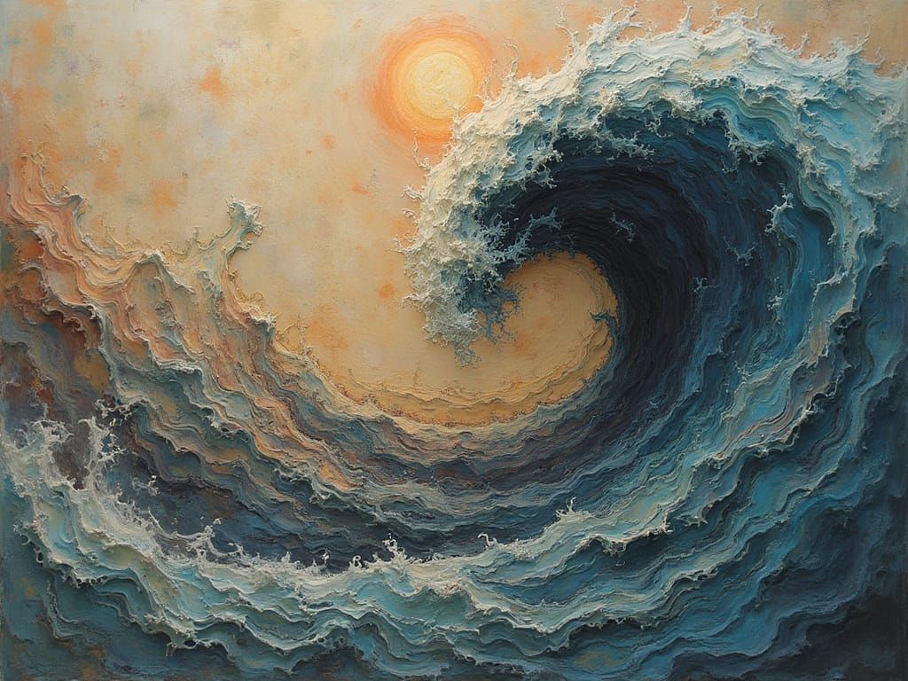 Lost in Art of Hollowness Airbrush Sculptural Rhythm