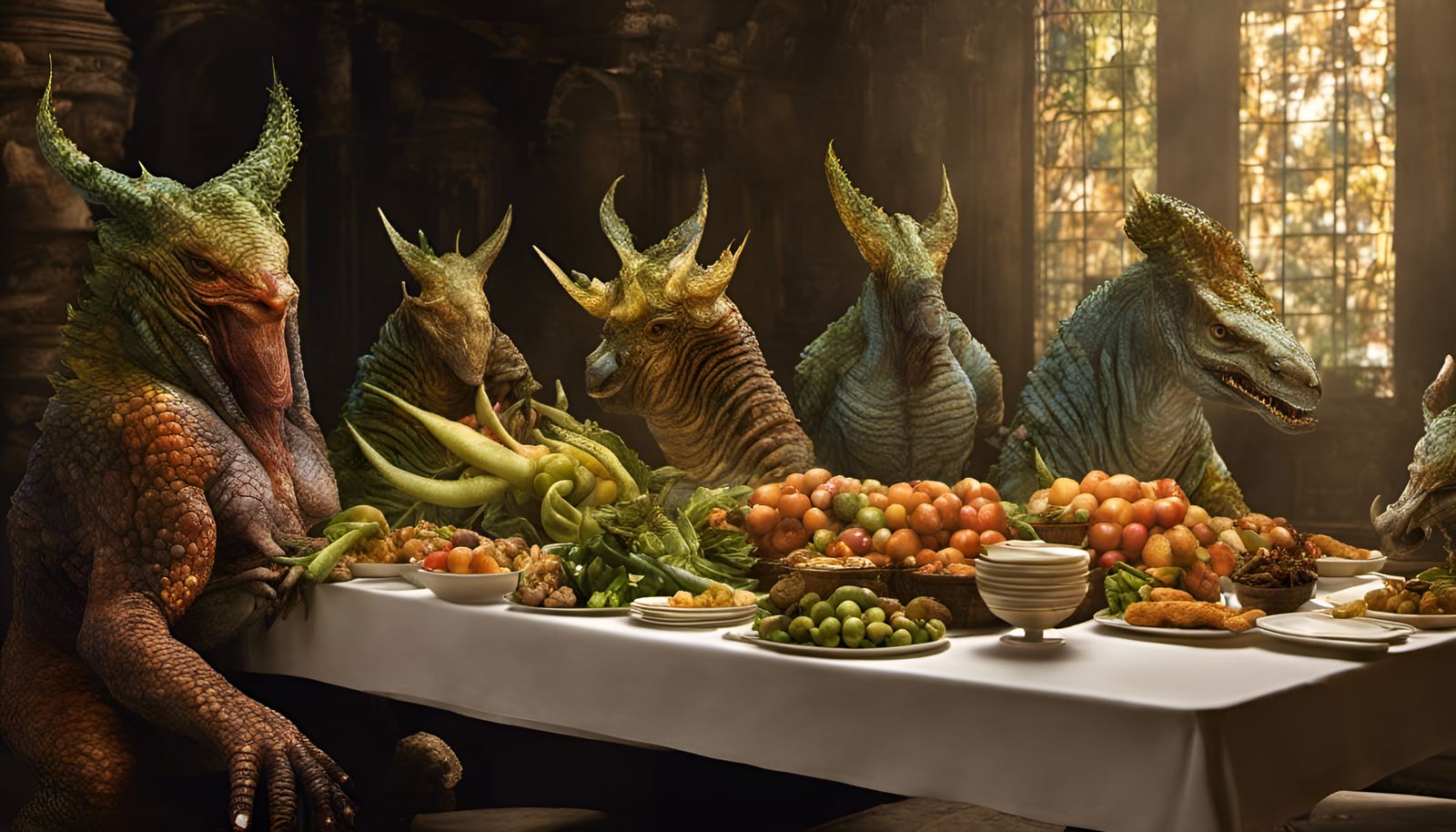 Exotic Creatures in a Bizarre Landscape: 8k Resolution