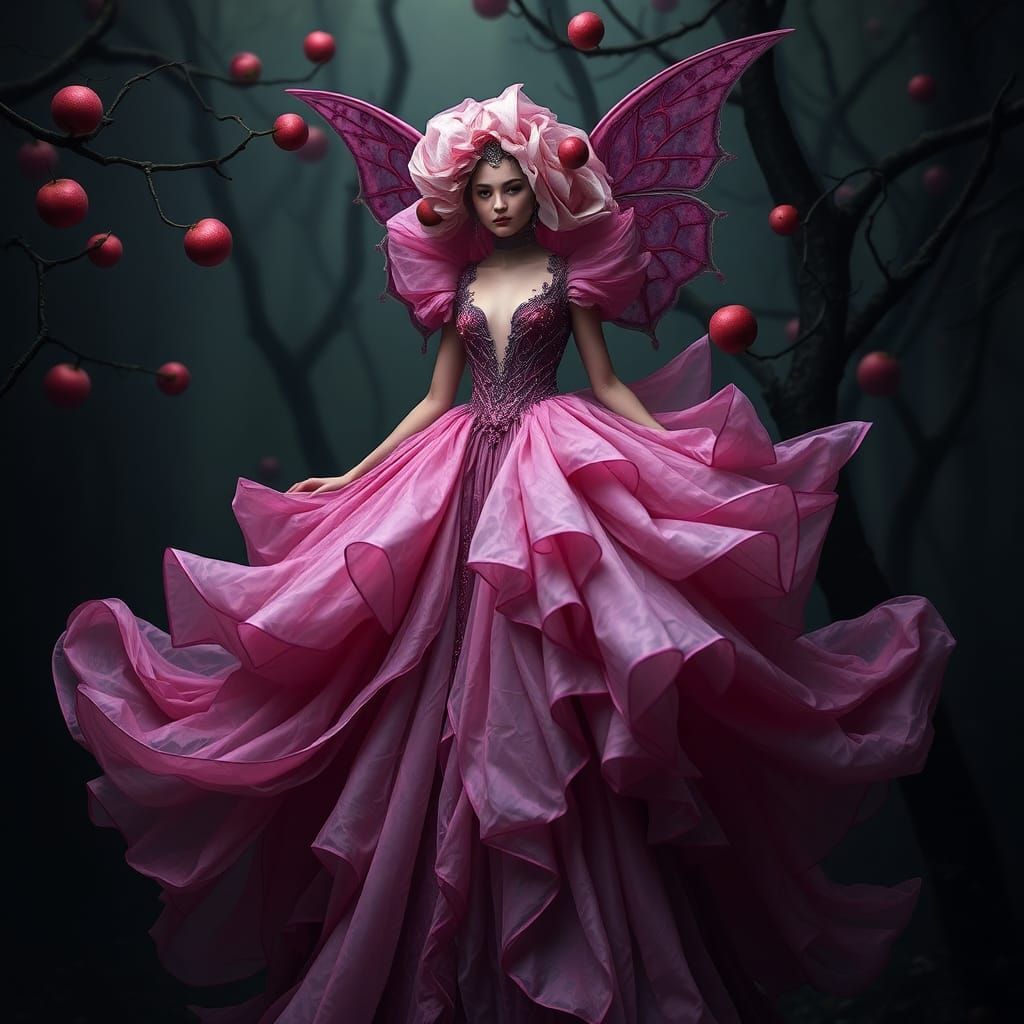 Avant-Garde Plum Fairy Tale in Bachelier Style