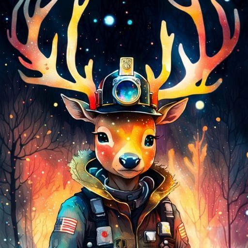 Deer as Firefighter