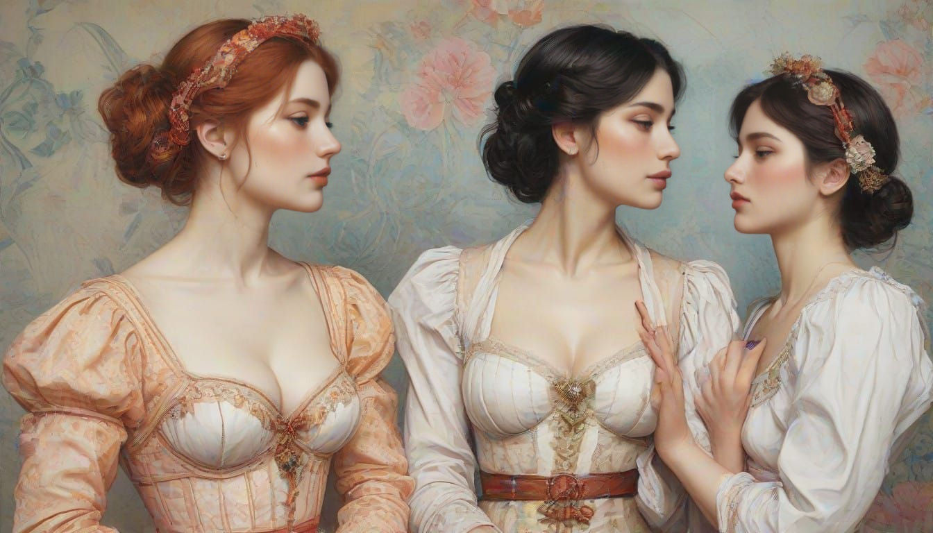 Vibrant Watercolour Illustration of Hearts in a Conspiracy