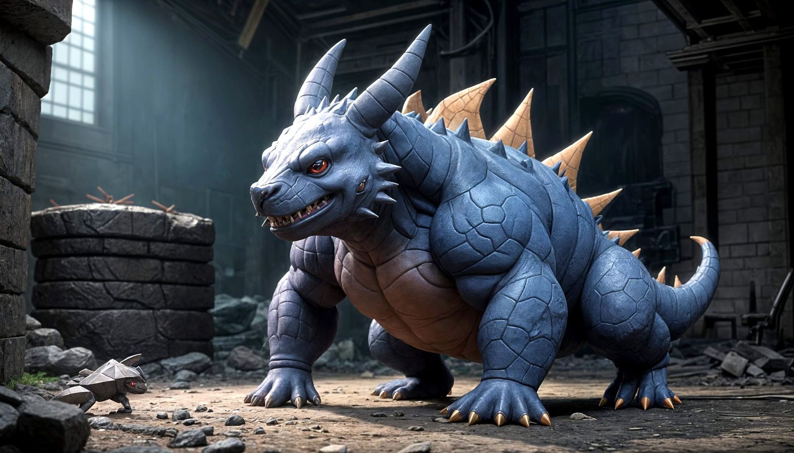 Glowing Nidoqueen in Hyper Detailed 3D Anime Style