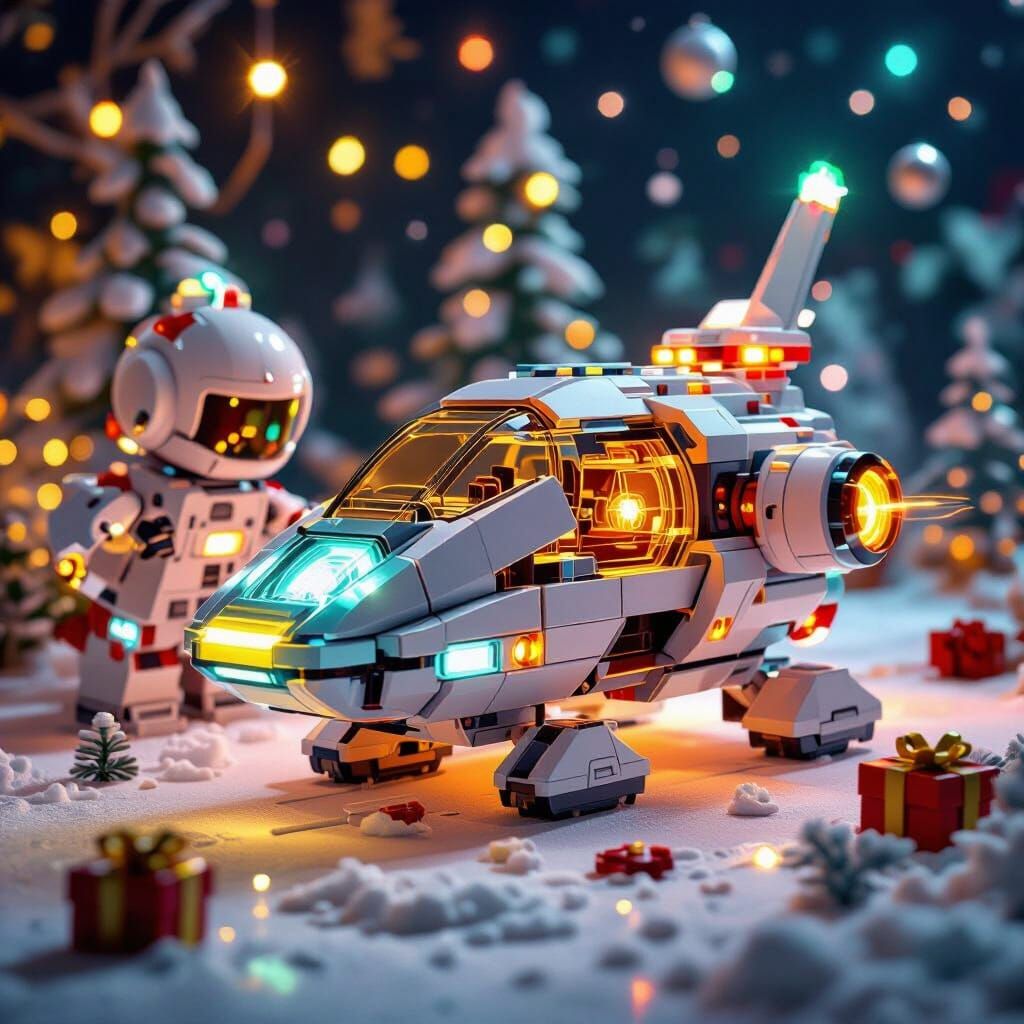 Futuristic LEGO-Inspired Christmas Toys