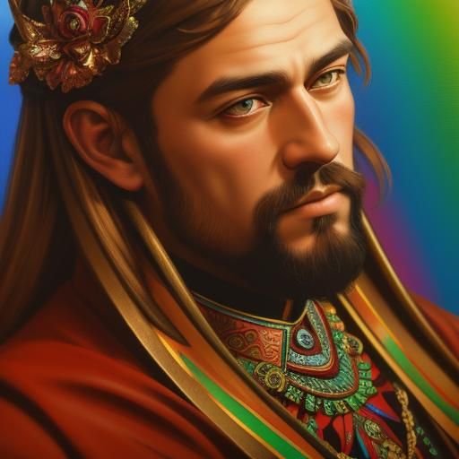 Hyperrealistic Spraypaint Art in Pre-Raphaelite Style