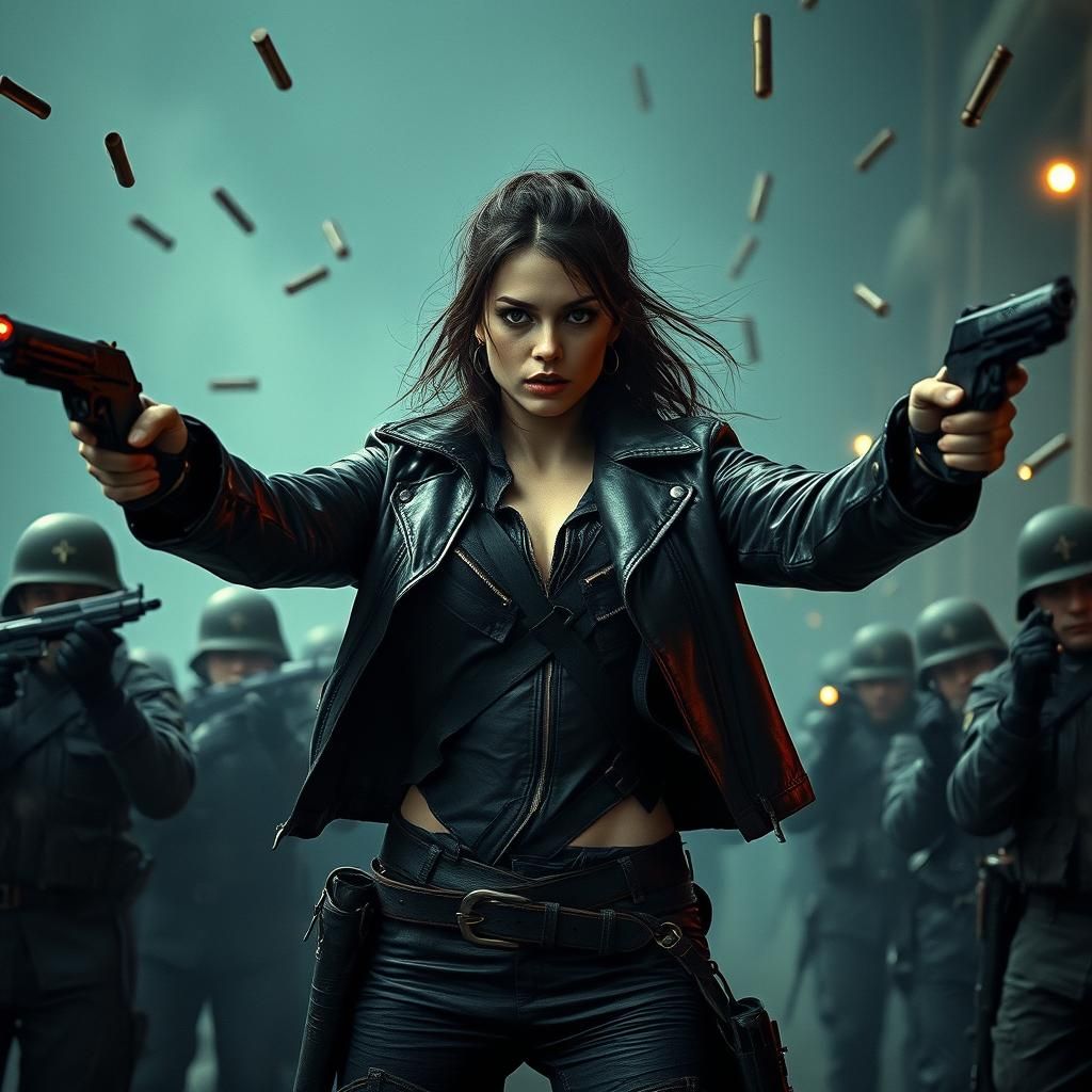 Gritty Female Vigilante Defies Russian Soldiers in a Dark, D...