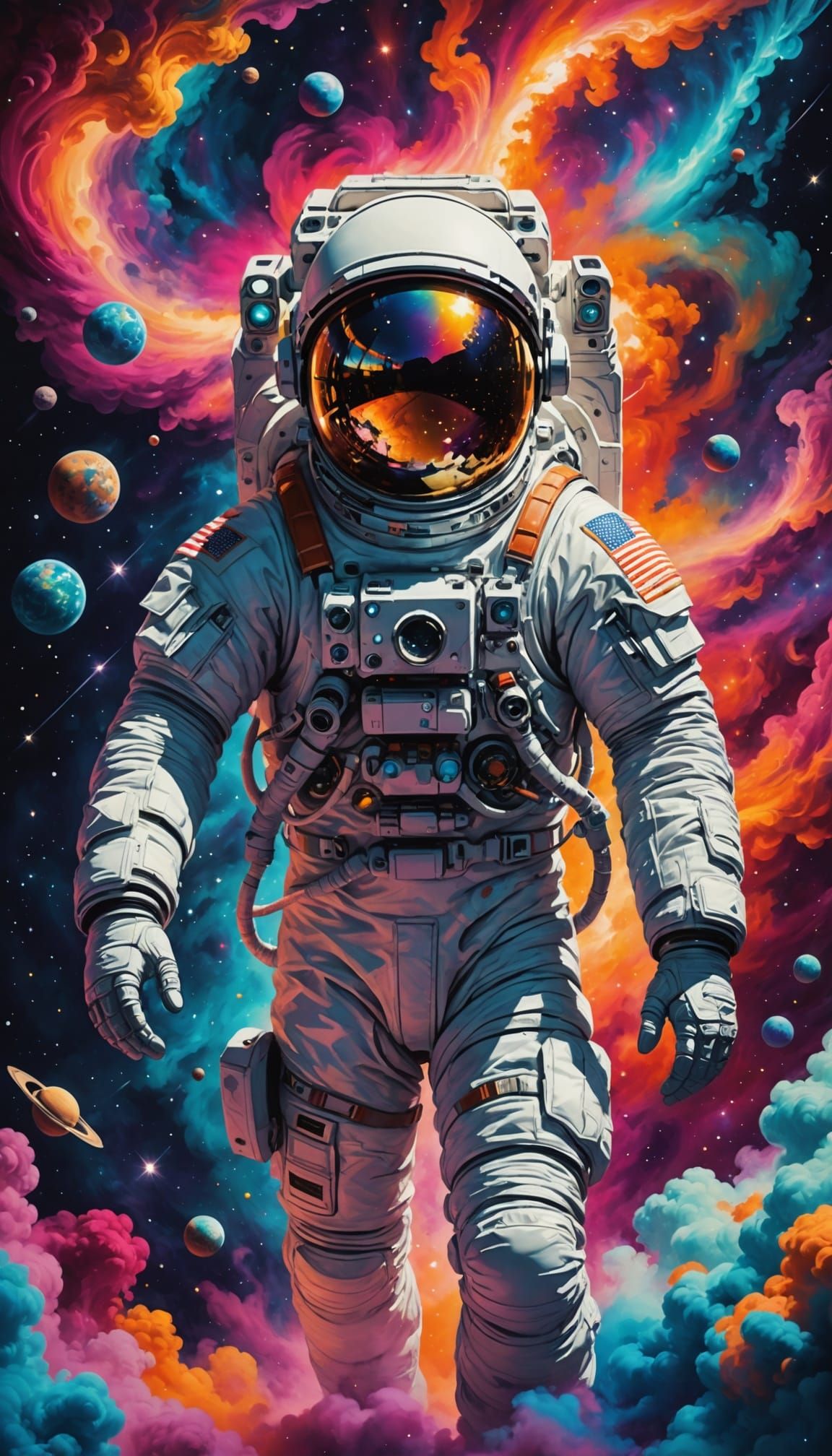 Astronaut in Nebula: A Cinematic Space Dream