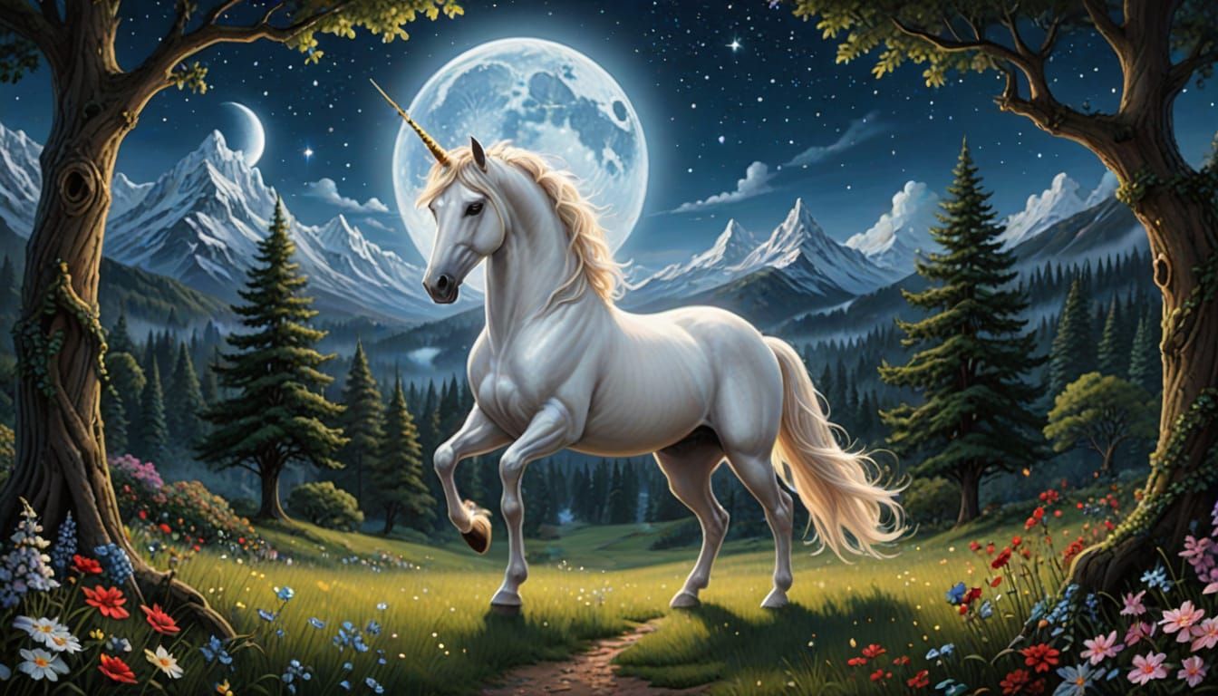 A Unicorn of Hope Radiates Enchantment