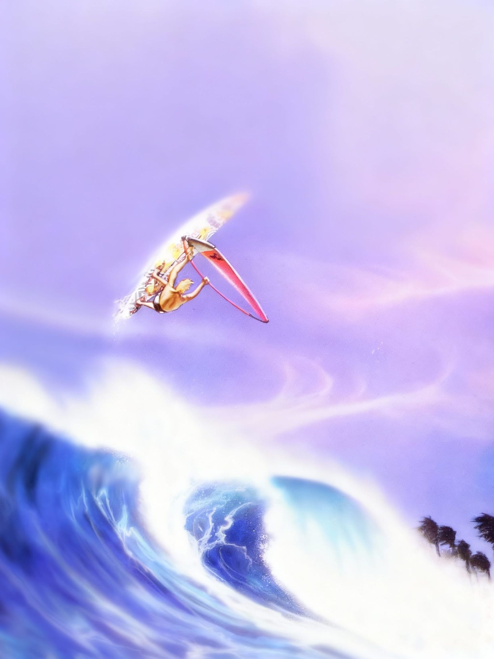 Surfer Riding a Wave