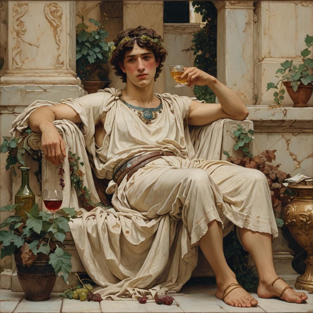 Dionysus Bored on Set