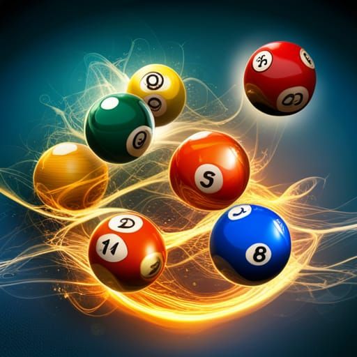 Periodic Table Billiards Balls: Hyperrealistic Splash Art