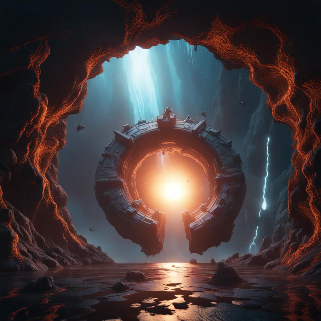 Souls Ascending and Descending: A Matte Painting