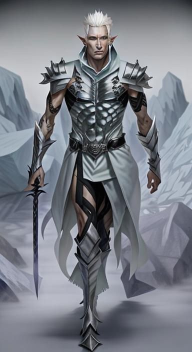 Icy Wight Demon with Platinum Hair