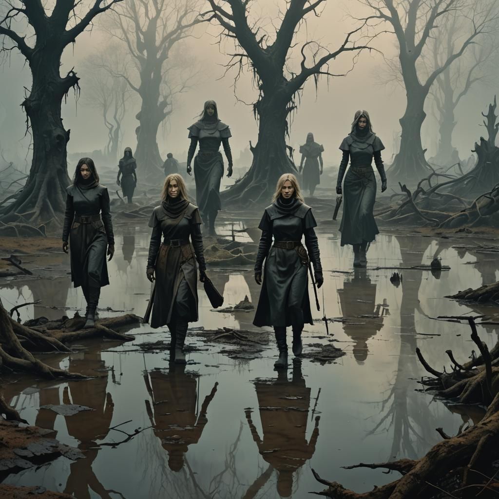 Swamp Guard: A Dark Fantasy Concept Art